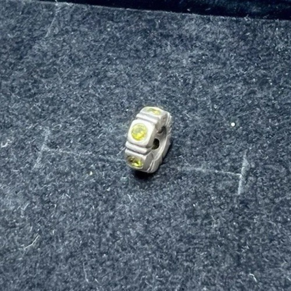 Pandora Green Trinity CZ Spacer Bead Sterling 925 ALE #790368GCZ Retired